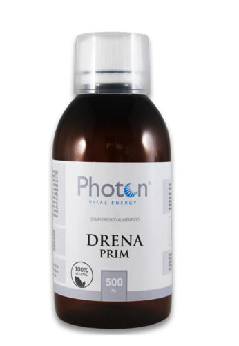 DrenaPrim Photon jarabe 500ml, jarabe 100% vegetal, indicado como drenador y quemador, gracias a la potente combinación de sus ingredientes.