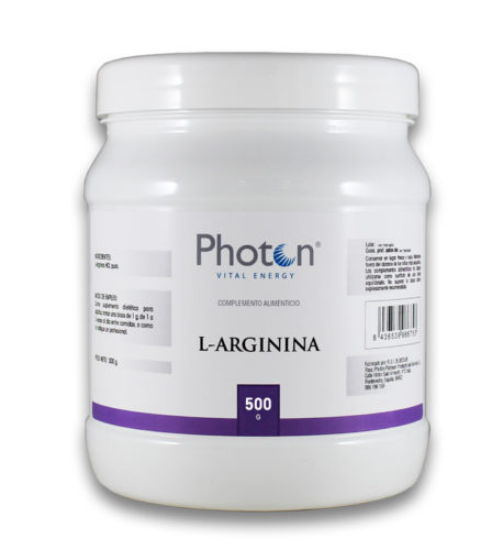 L Arginina Photon polvo vasodilatador y precursor de óxido nítrico