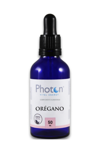 Orégano Photon 50ML, complemento alimenticio natural que otorga bienestar general al organismo, funciona como antioxidante, además de, reforzar el sistema inmunológico.